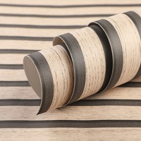 ورق حائط ثلاثي الأبعاد غير منسوج مقاوم للرطوبة ، 53 ، خطوط خشبية ، ملصقات حائط ذاتية اللصق ، خلفية غرفة نوم حديثة - الصورة 3